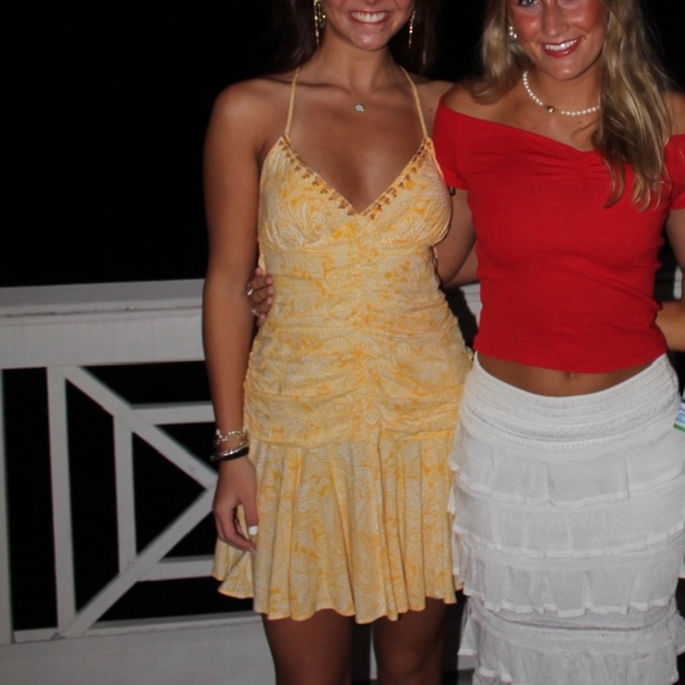 Yellow Zara Mini Dress